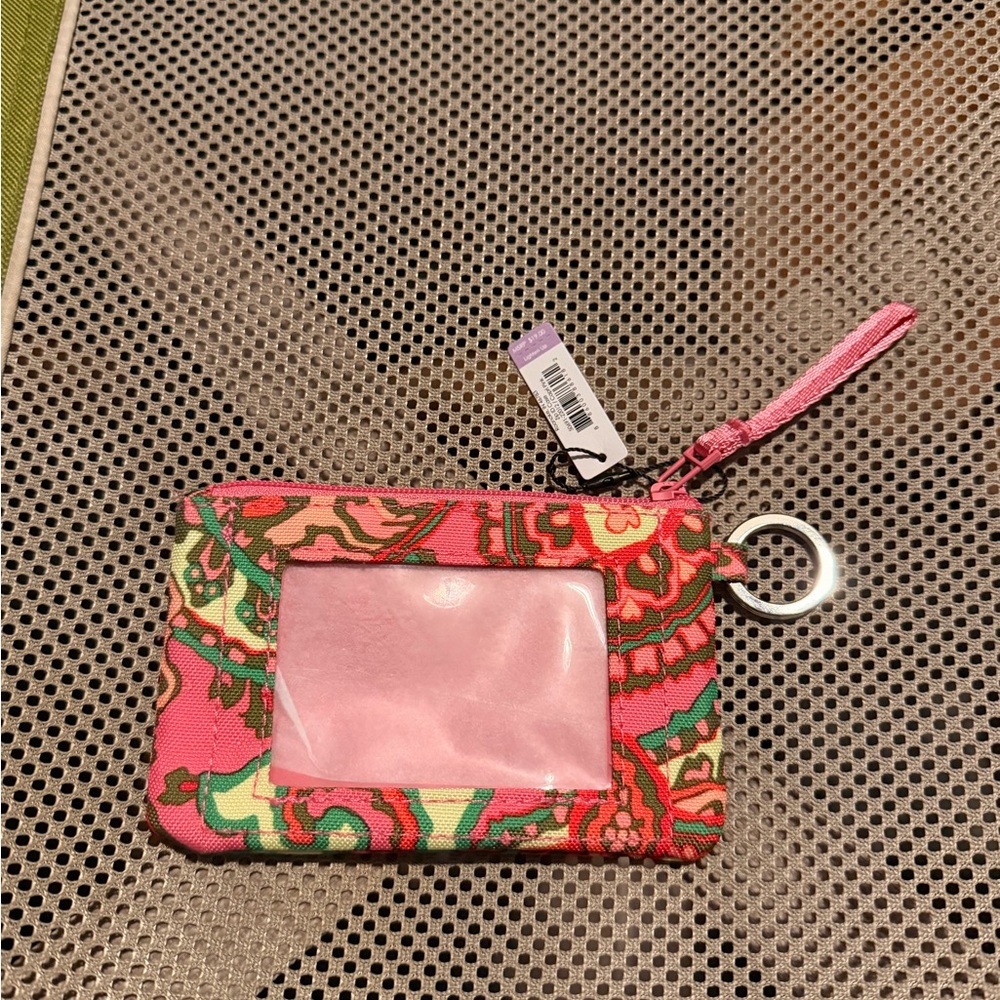 Vera Bradley Pink Multi ID Wristlet
